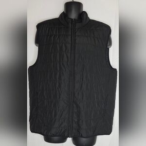 CHAPS Men's Black Quilted Puffer Vest Black Size XL BU-3138